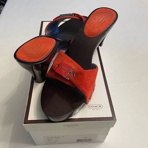 Authentic Coach Sandals size 8 1/2